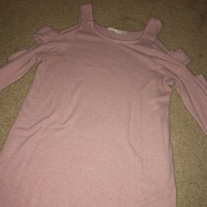 Long sleeve tee, cut out sleeves